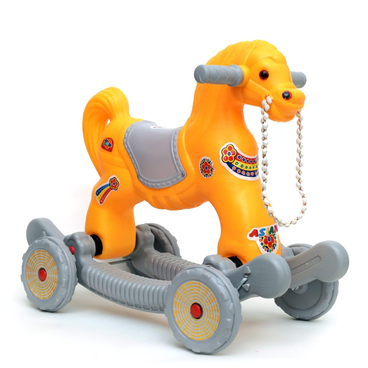 Generic Ferry Ride 2 in 1 Baby Sultana Horse Rider for Kids 1 2 3 4 5 6 Years Birthday Gift for Kids, Boys, Girls, Horsey Rocker, Push Ride-on Toy for Kids (Mango-Grey) (B0CQG8FVLQ) Amazon Price History, Amazon Price Tracker
