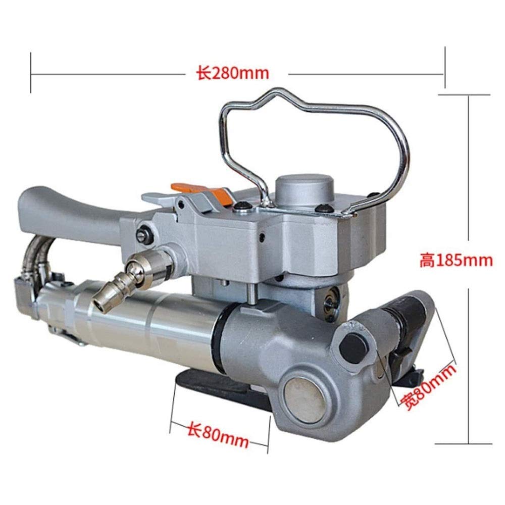 Tendireggia Pneumatica da 0.5 A 0.7Mpa Tendireggia Manuale in Acciaio A Combinatio Macchina per Strisce pneumatiche 1/2 "-3/4" PP e Pet 13-19mm Pneumatic Strapping Tool