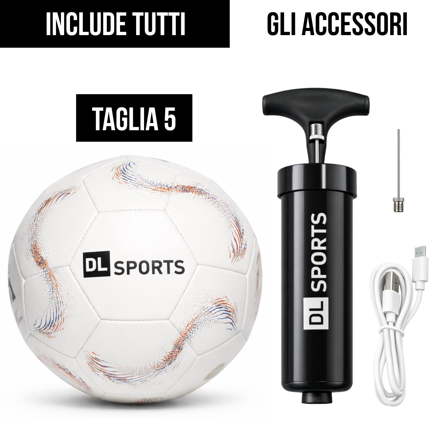 Pallone da calcio luminoso LED ricaricabile – Pallone da calcio per bambini all'aperto riflettente – si accende la notte in fluorescente – idea regalo calcio per bambini – gioco sicuro