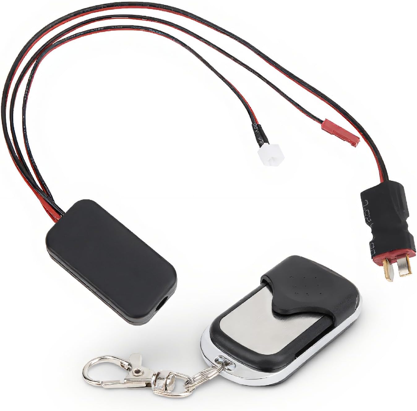 RC Winch 1/10, Wireless Winch Controller Remote with T Plug, 20m Range 12V, fit for SCX10 D90 D110 TF2 KM2 1/10 RC Crawler