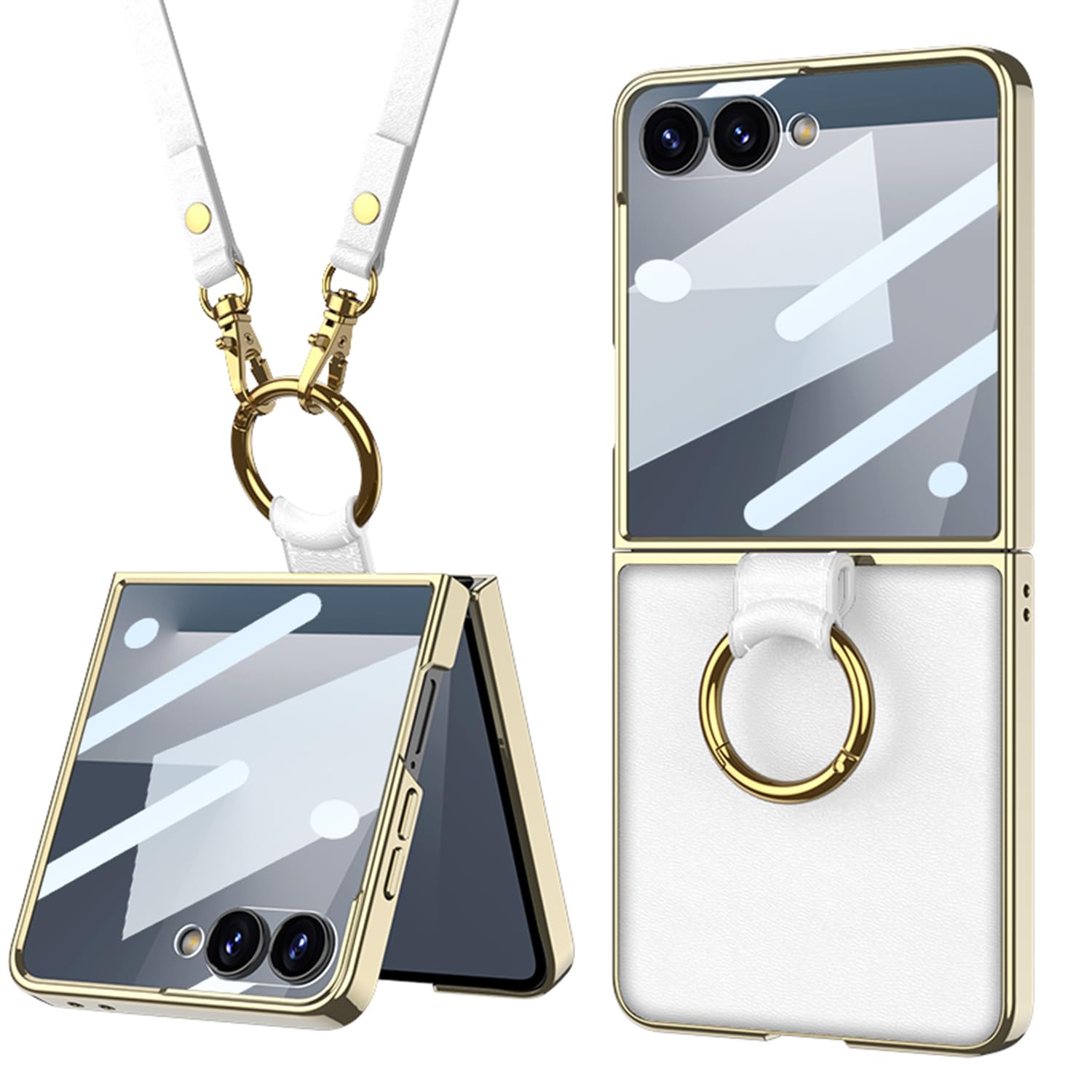 Amazon.co.jp: Galaxy Z Flip7 ケース サブ画面保護フィルム付き