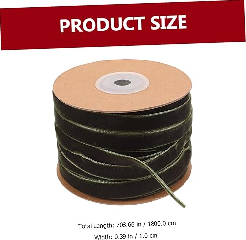 Miniatura 4 de SOLUSTRE Cinta de terciopelo para regalo, 3 rollos de cinta de Navidad, regalos de Navidad, cinta de envoltura de regalo, cajas de madera,