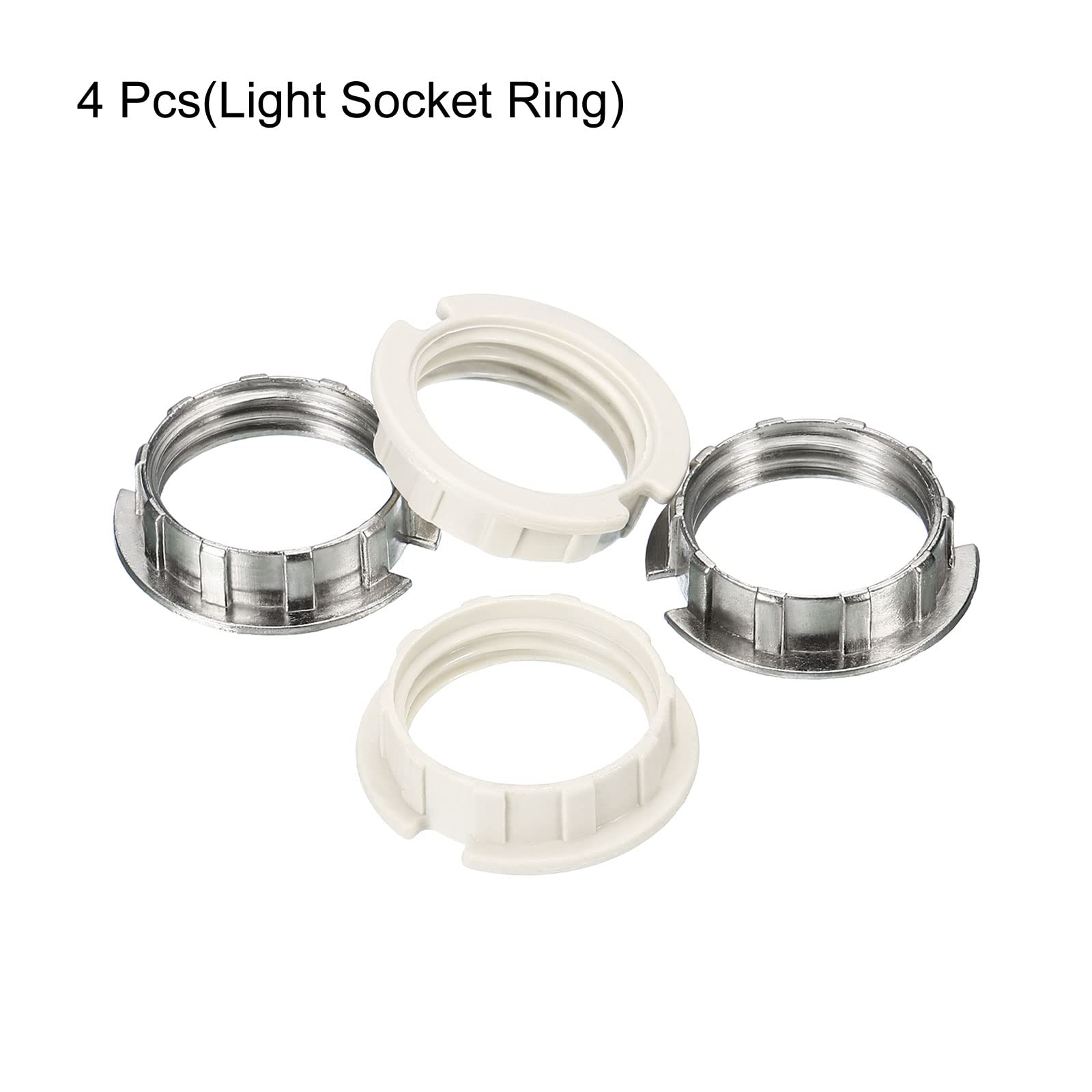 8 Anillos De Portalámparas G9 M20 - Aleación De Zinc Y Plástico, Diámetro 20 Mm, Para Sujetar Pantallas De Lámpara