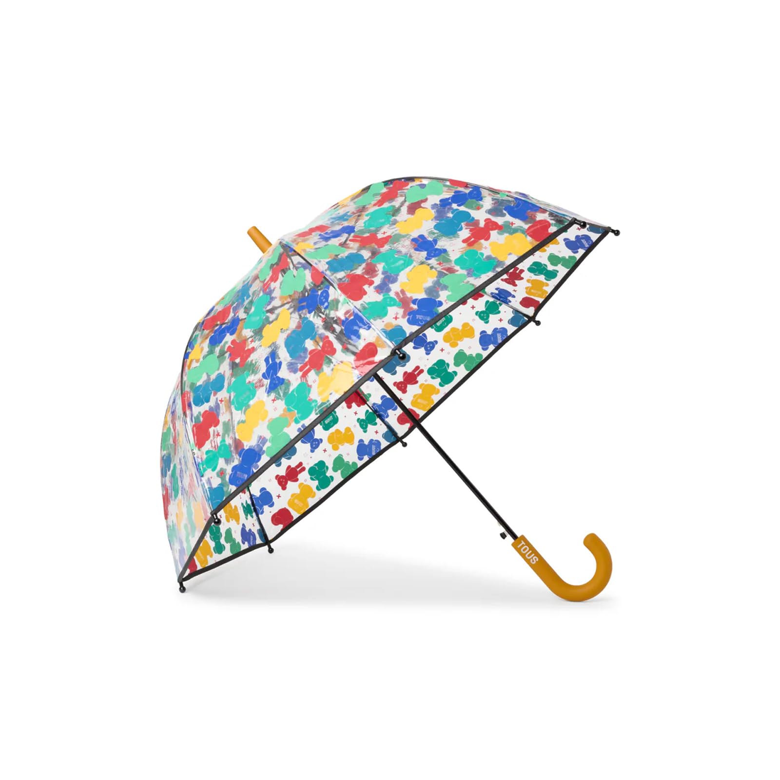 TOUS Paraguas mediano Baby, transparente estampado con osos multicolor