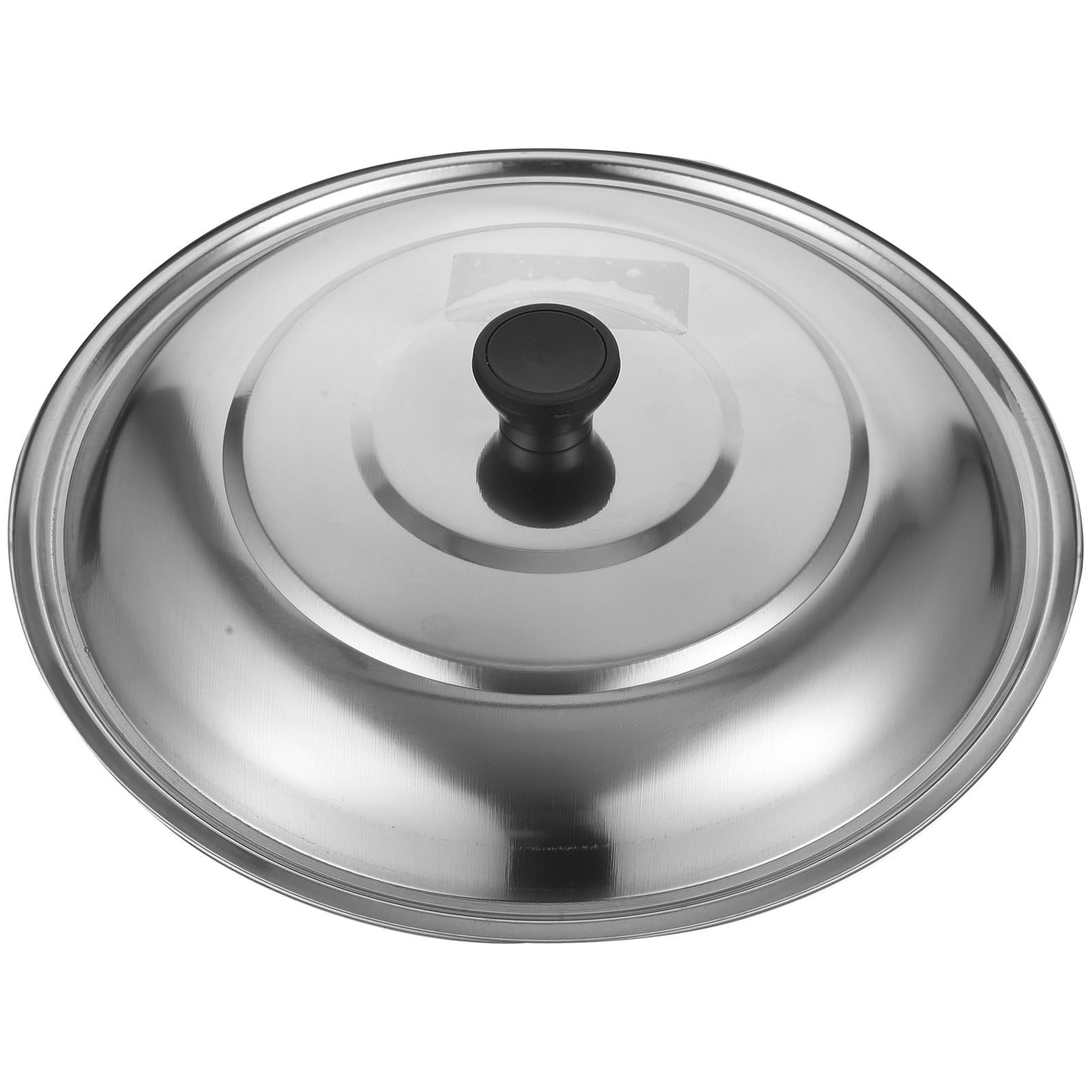 Hemoton Couvercle de casserole universel de 30 cm avec bouton rond, couvercle de rechange en acier inoxydable pour ustensiles de cuisine à la maison