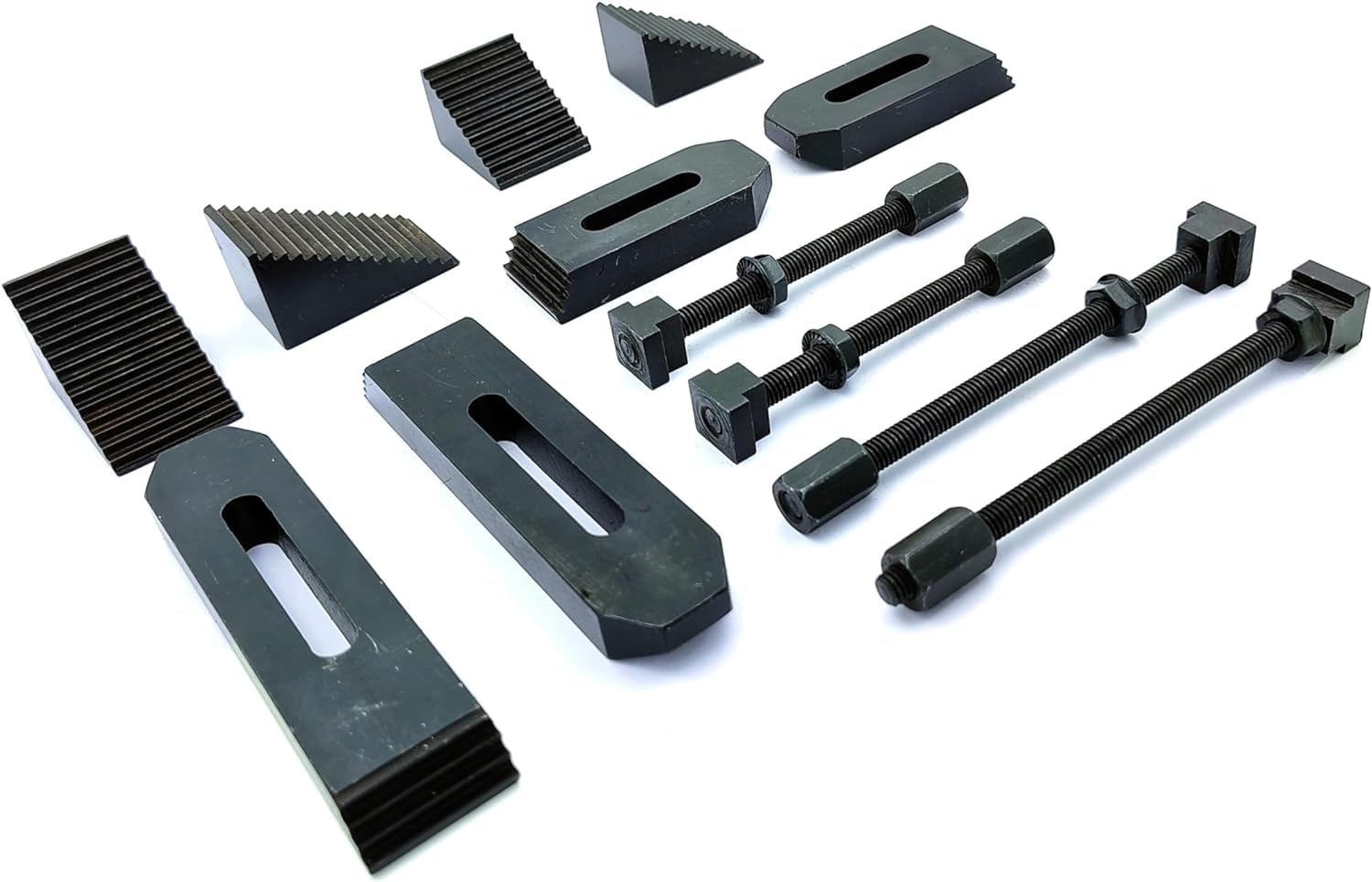 Buyohlic - Kit de abrazadera de 6 mm para mesas giratorias, mesas de fresado, placas frontales y tobogán vertical (kit de 24 abrazaderas de 6 mm)