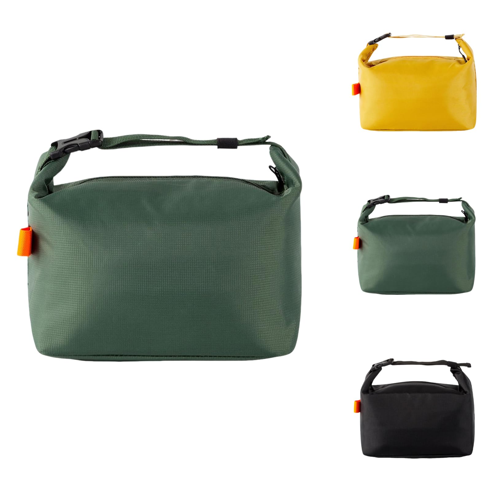 YUDANSI Insulated Lunch Bag with Thick Foil, Leakproof Thermal Lunch Tote for Work School Picnic, Large Capacity Cooler Bag with Adjustable Shoulder Strap for Men Women Adults Kids (Green)