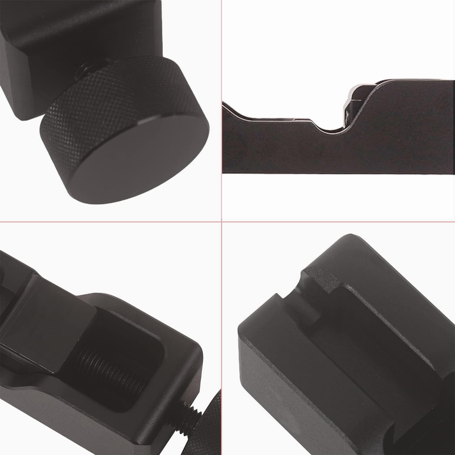Oldbones Outil d'écart de bougie d'allumage avec jauge d'épaisseur - Outil universel pour bougie d'allumage compatible avec la plupart des bougies d'allumage de 10 mm, 12 mm, 14 mm, 16 mm (noir)