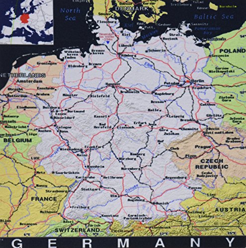 Tapis de souris Allemagne pour planifier vos voyages en voiture et trajets routiers