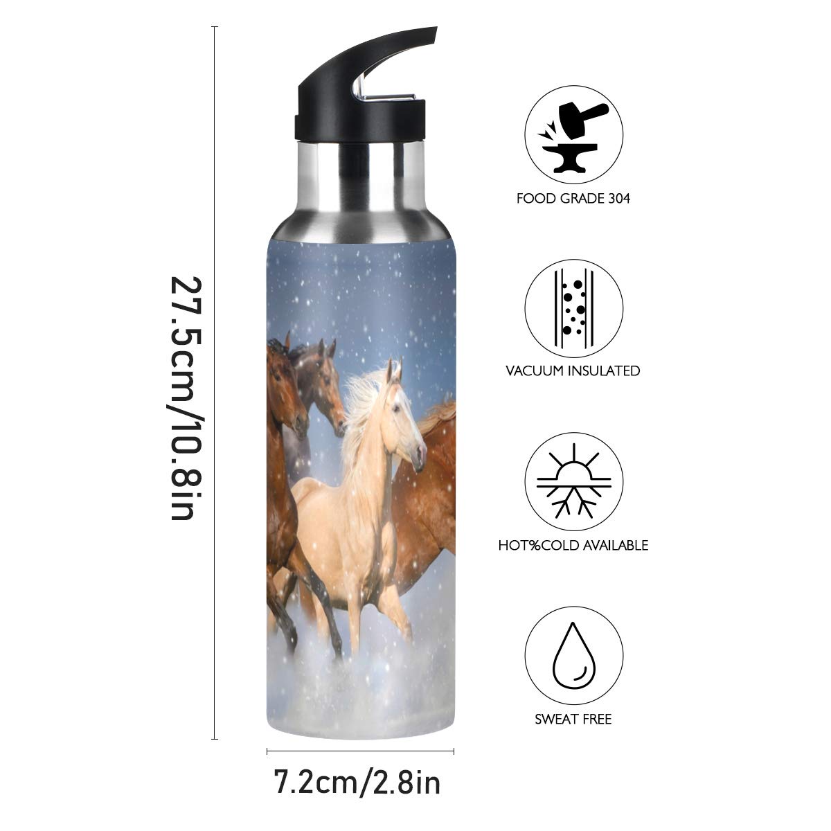 Bouteille D'Eau Avec Paille Pour Voyage Ou Sport 2 Litres Gourde