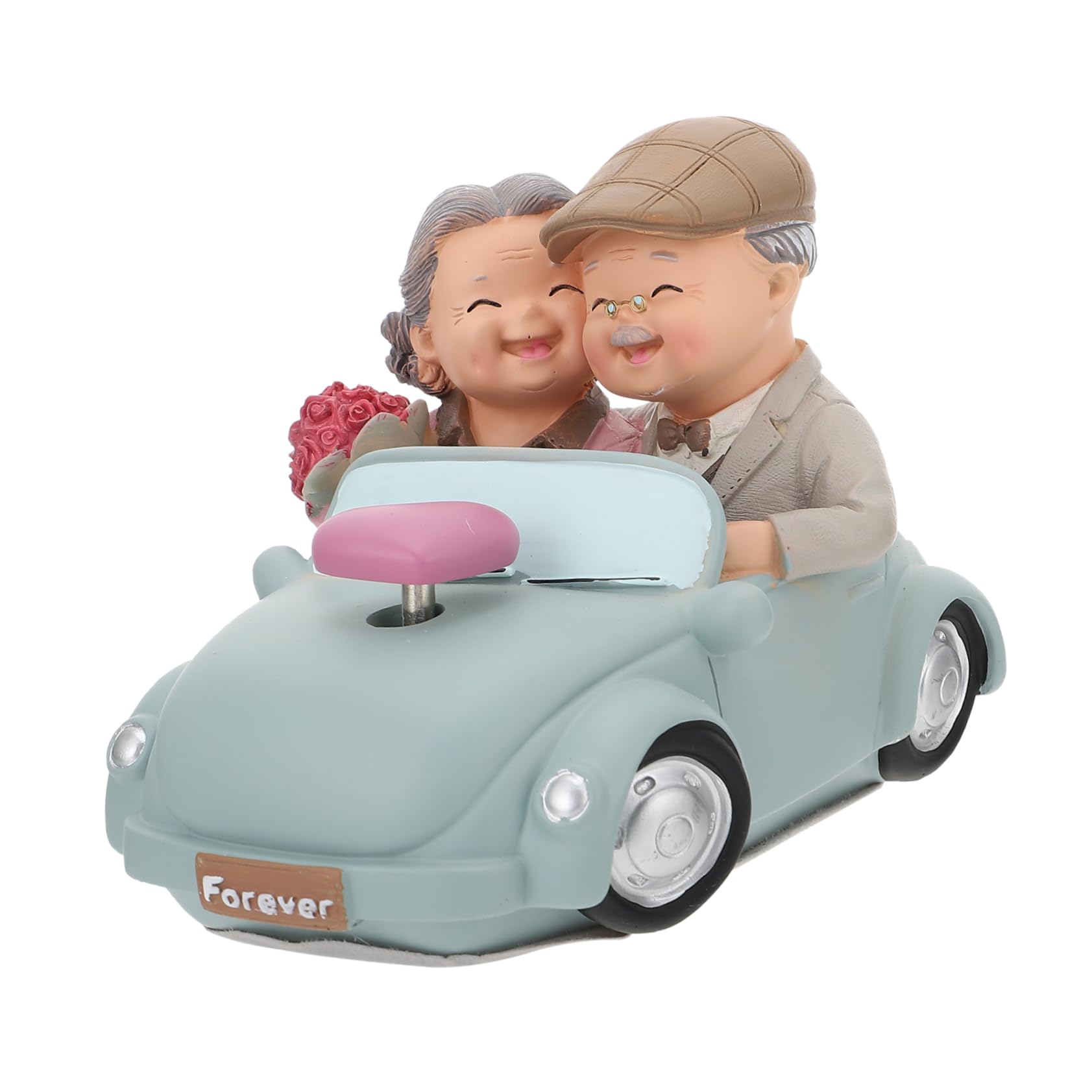Cabilock 1stk Harz Paar Ornamente Hochzeitspaar Dekofigur Schmuck Für Ältere Paare Kuchen Figuren Tisch Figuren Zum Hochzeitstag Opa Und Oma Bräutigam Mini Statue