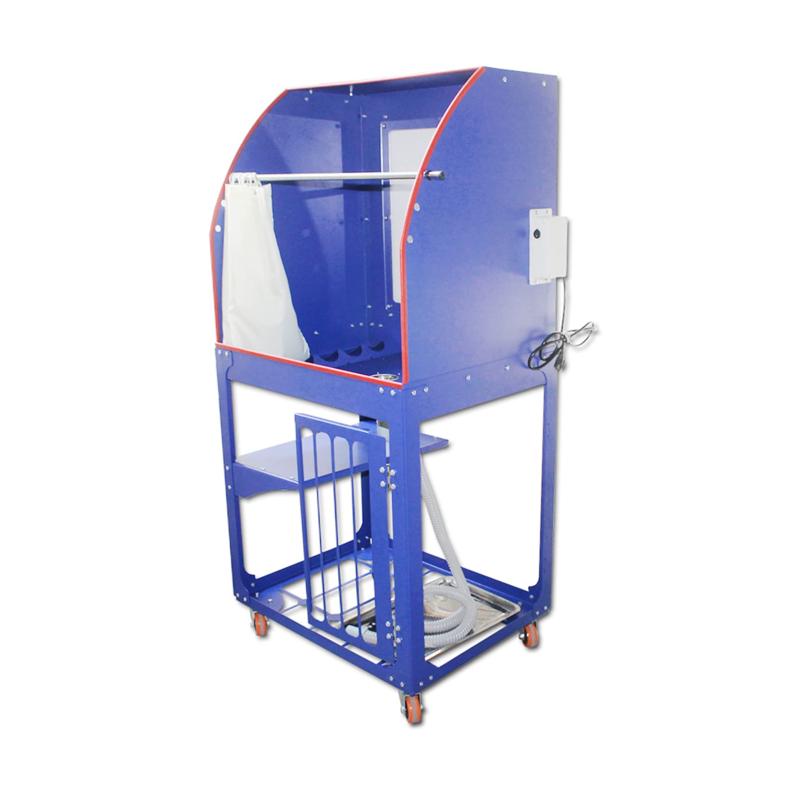 TIANIUSEEN Screen Printing Frame Washout Tank 65 * 31inch Silk Screen Washing Booth Multifunctional Quick Clean Washing Sink with LED Backlight 110V