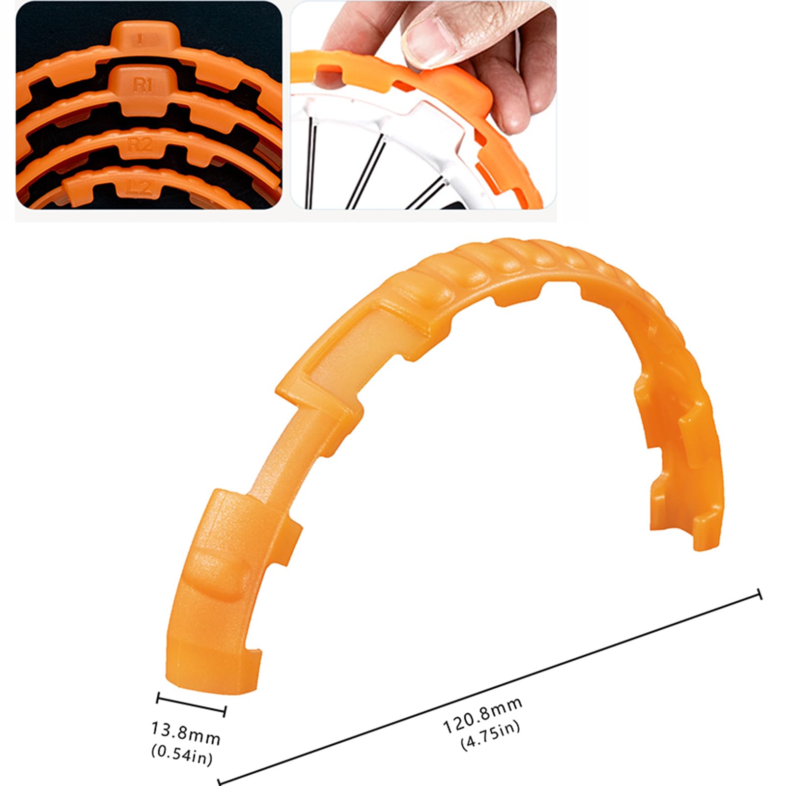 Bump Ring for DJI Flip Night Glow Propeller Guard Protective Bumper Ring for Flip Drone Accessories (Fluorescent Orange) - Image 4