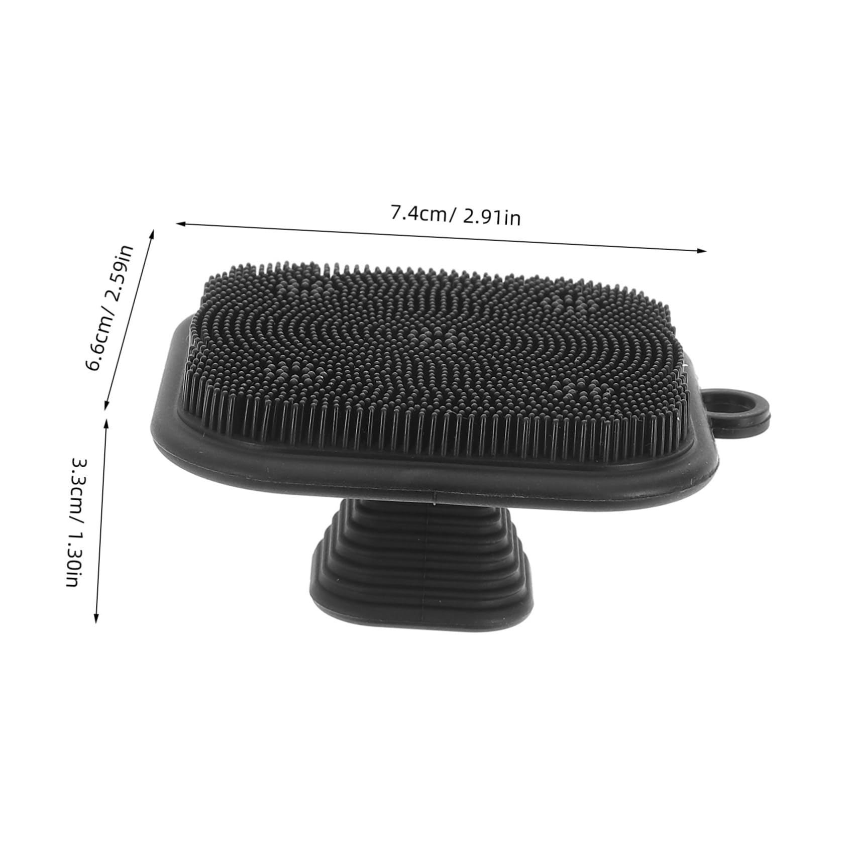 BIUDECO Silicone Face Scrubber for Men Manual Cleansing Brush for Facial Body Massage Gentle Exfoliating Tool with Ergonomic Grip for Sensitive Skin Care Routine