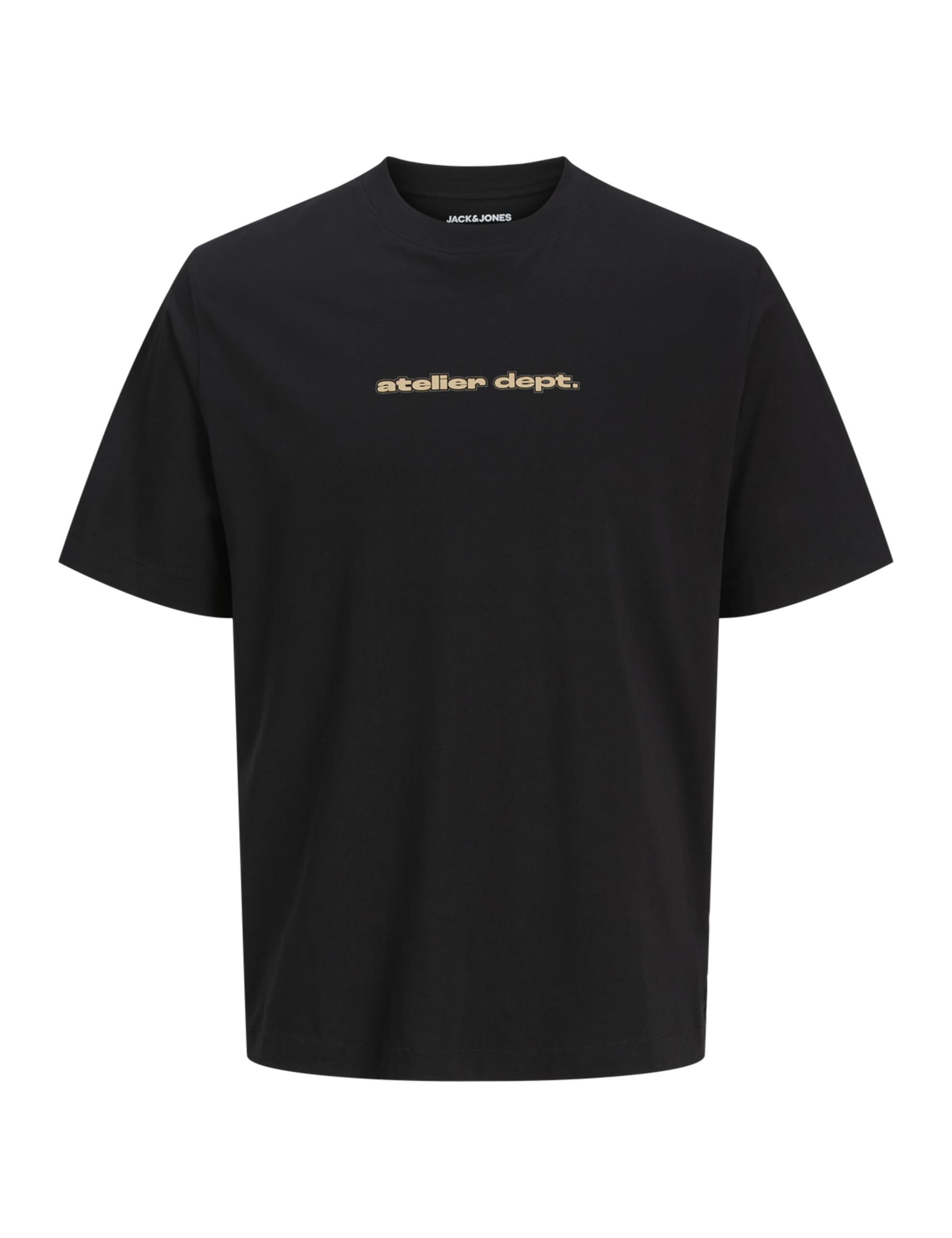 JACK & JONES Jjrody Tee SS Crew Neck, Black, M