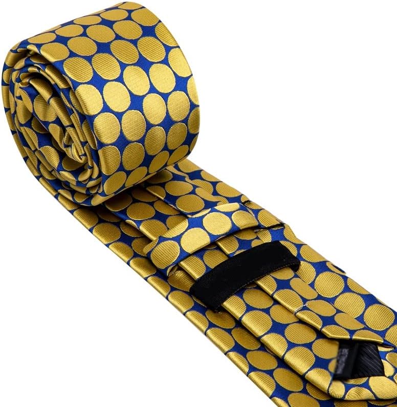 Treat dressing】シルク ネクタイ ゴールド ドット ゴールドサークル