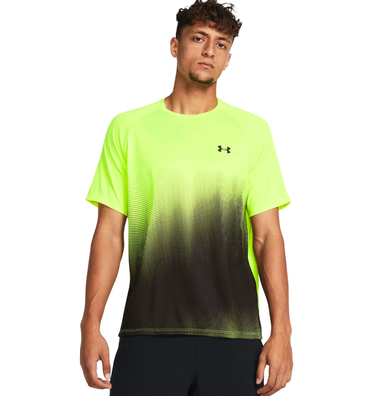 Under Armour Tech Fade SS, yellow, XXL