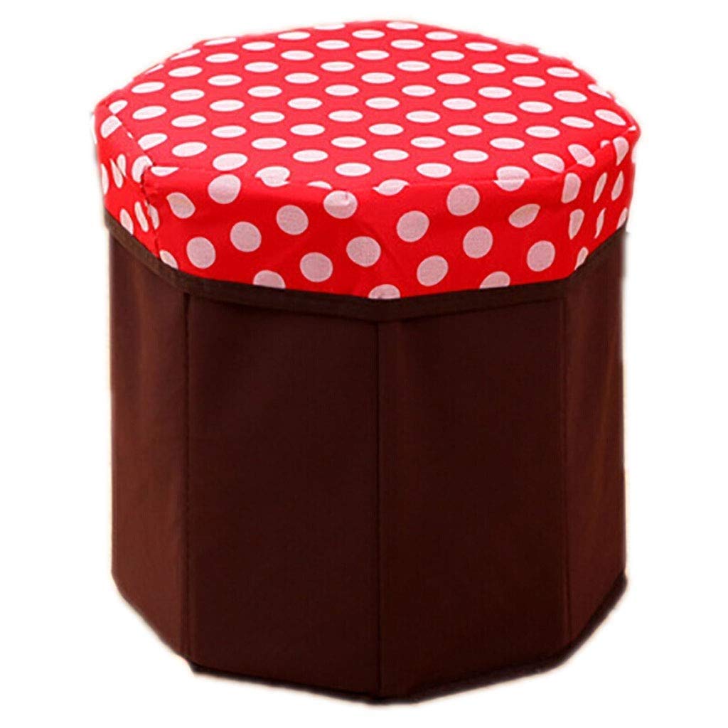 Pouf repose-pieds rouge avec rangement intégré pour un salon ordonné et chaleureux