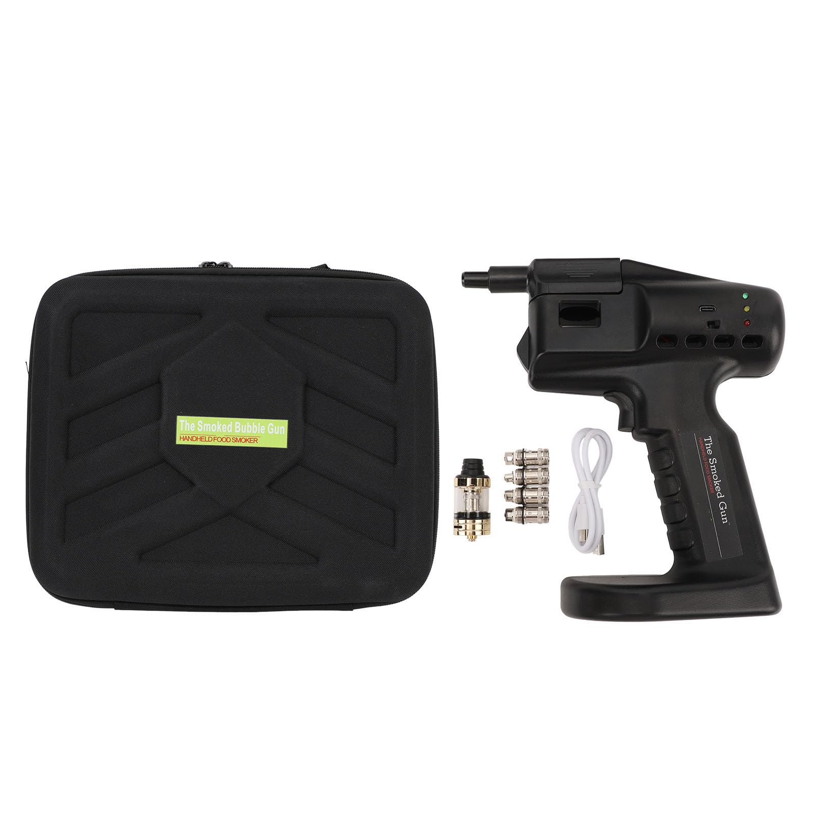Ahumador de Cócteles de Mano, Kit de Infusor para Ahumador de Whisky, Ahumador de Mano para Fumar en Frío, Fabricante Portátil de Burbujas para Hacer Burbujas y Humo