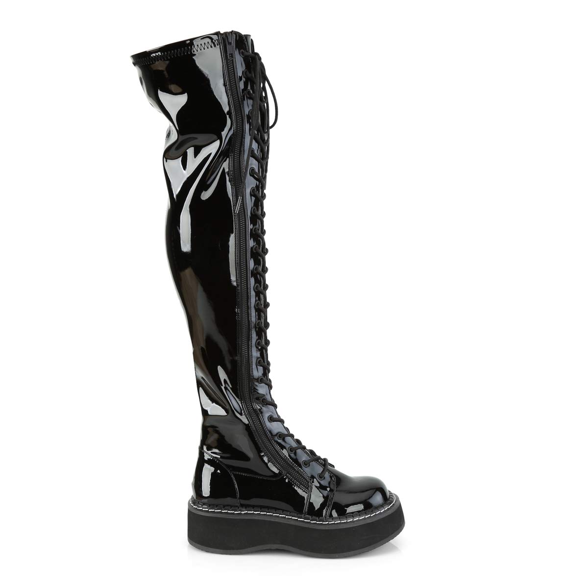 Demonia Emily-375, Botas por Encima de la Rodilla Mujer