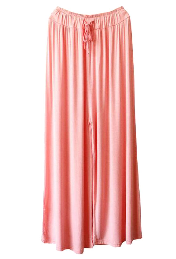 Buy Oberora-Women Casual Solid Wide Leg Sportswear Yoga Jogger Pants Sweatpants, Pink, One Size — BookShops.in
