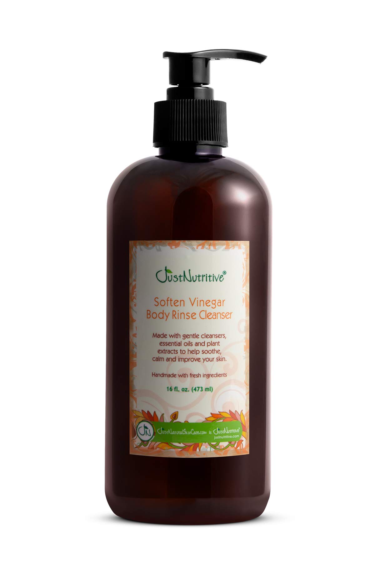 Just Nutritive Psoriasis Soften Vinegar Body Rinse Cleanser Gently Cleanse and Hydrate Relieved Skin Natural Ingredients Revitalizing Body