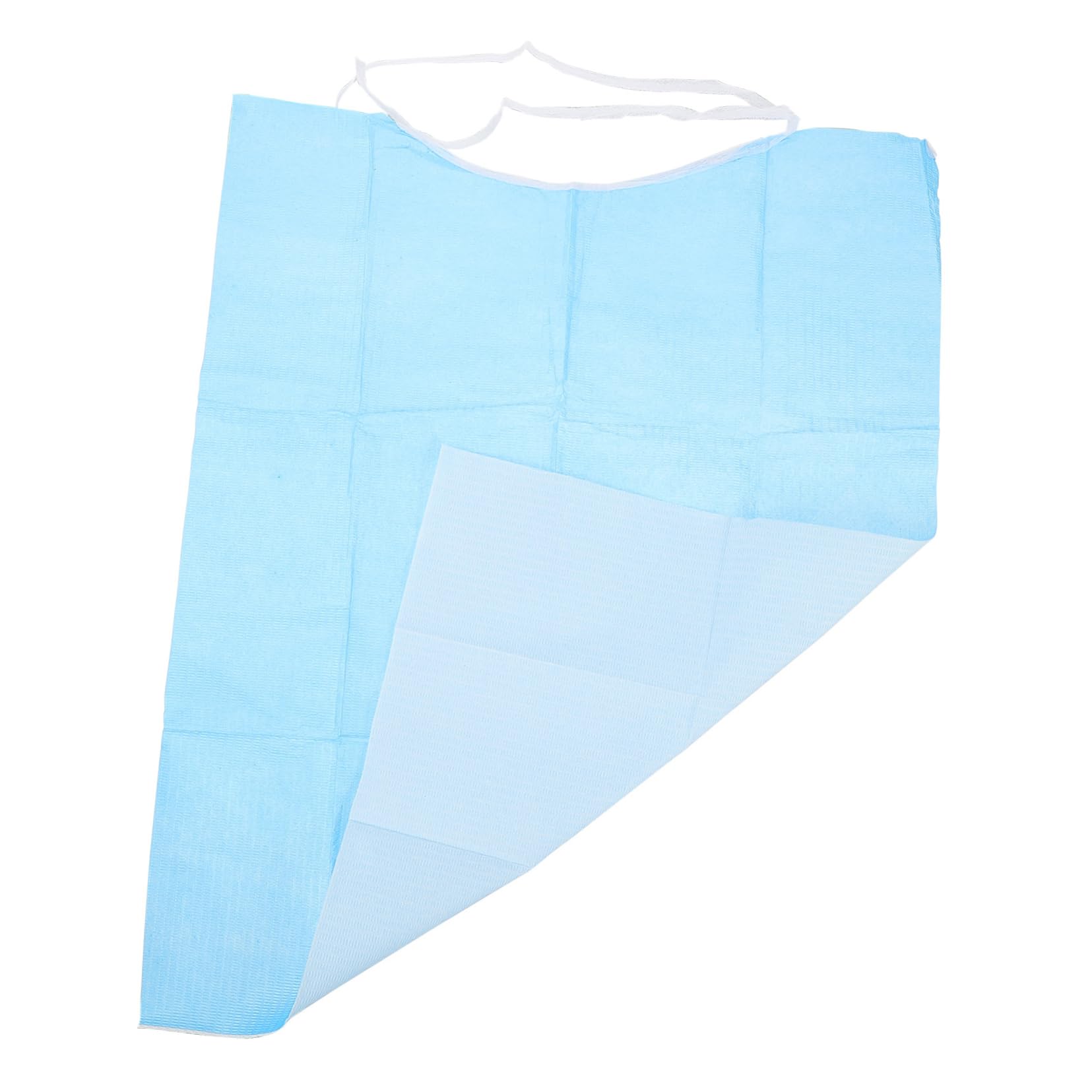 FOMIYES Asciugamano saliva usa e getta bavaglini protezione per indumenti riutilizzabile camice adulto grembiuli di saliva per anziani squisiti grembiuli per anziani pvc Blue