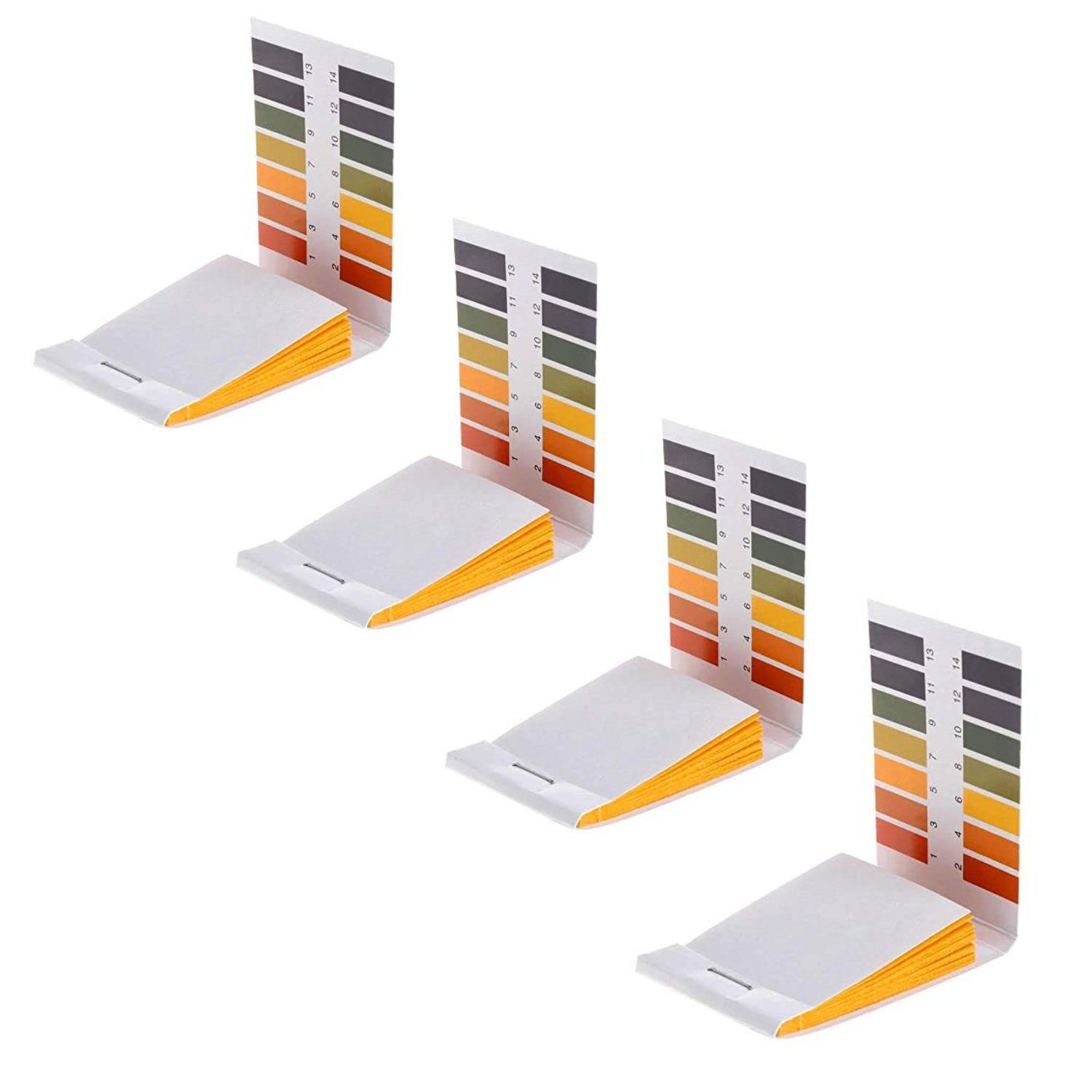 Nexqua Dew Pack of pH 1-14 Test Paper Extensive Test Paper; Litmus Test Paper; 80 Strips pH Test for Saliva, Water Soil Testing, Pet Food and Diet pH Monitoring (4)
