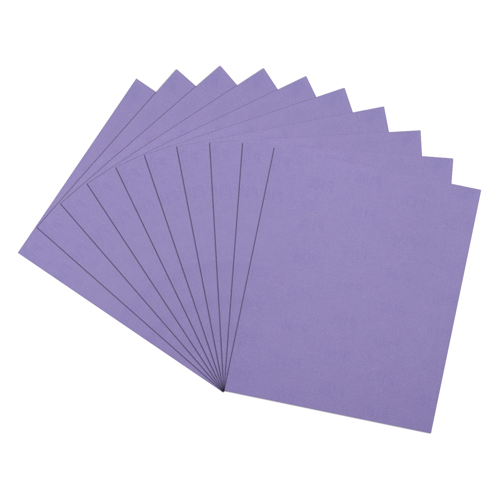Rebower 10 Pcs 180 Grit Sandpaper, 229mm x 279mm Sand Paper Alumina Abrasive Sanding Paper Purple [ for Wood Craft & Furniture Repair & DIY Projects & Drywall Metal Auto Grinding]