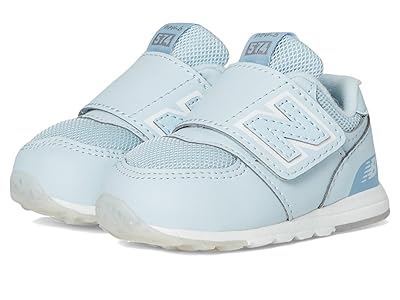 New Balance Kids 574 New-b Hook Loop (Infant/Toddler) Kids Shoes Frosted Glass/Silver Metalic : 7.5 Toddler W, Textile
