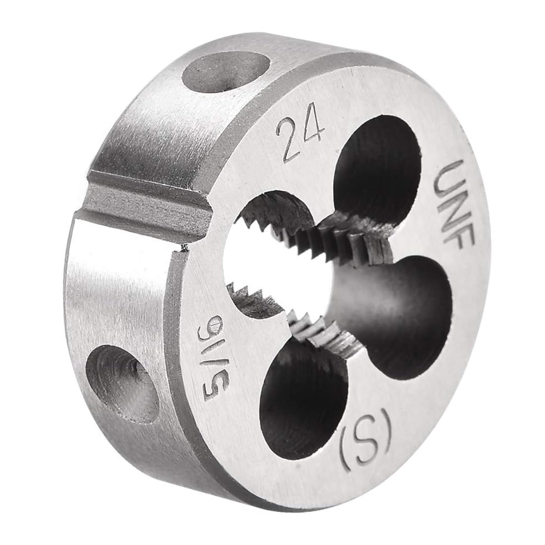 TA-VIGOR 1pc 5/16-24 UNF Metric Adjustable Threading Die, Alloy Tool Steel Right Hand Round Die for Processing, Correcting or Cleaning External Threads (Metal, Plastic)