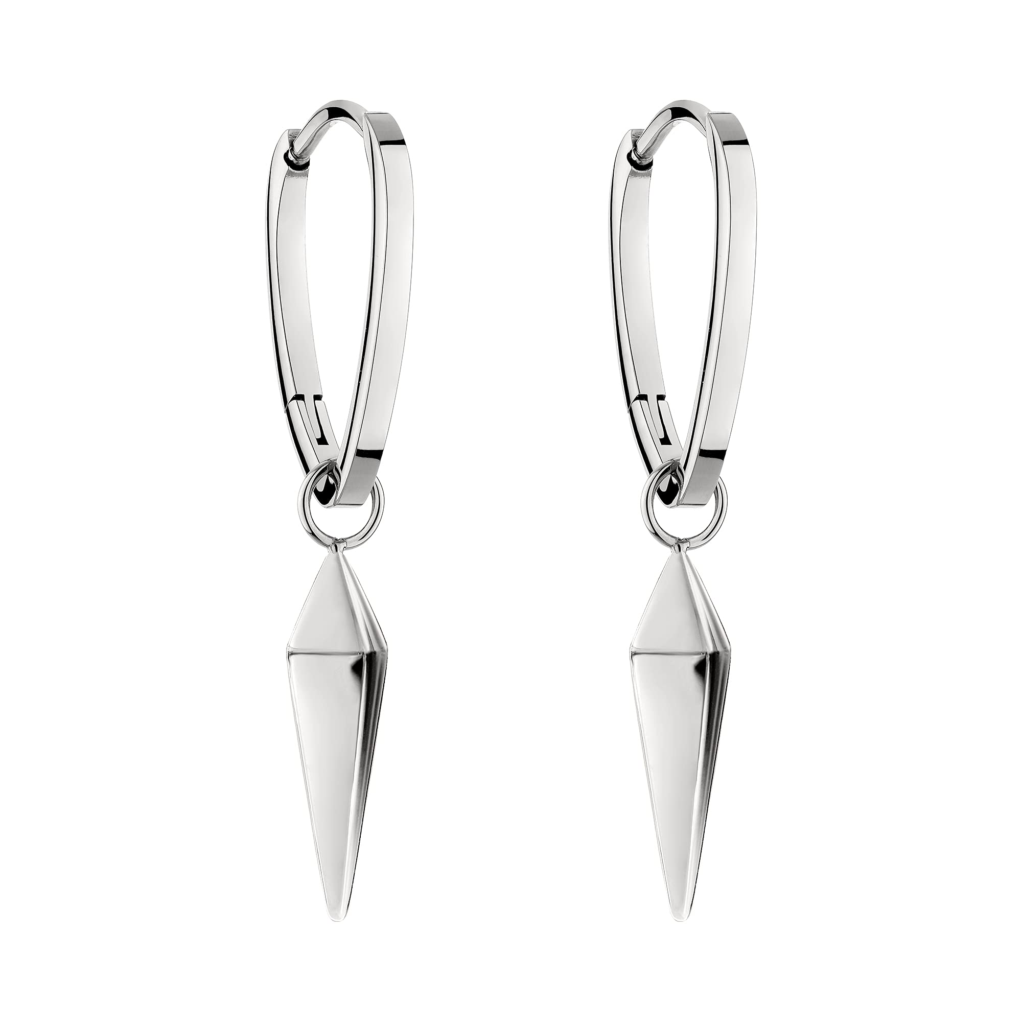 LIEBESKIND BERLIN Damen Schmuck - Kette & Ohrringe aus Edelstahl in verschiedenen Farben & Designs - mit Pendulum Anhänger der bei jeder Bewegung durch das Licht funkelt