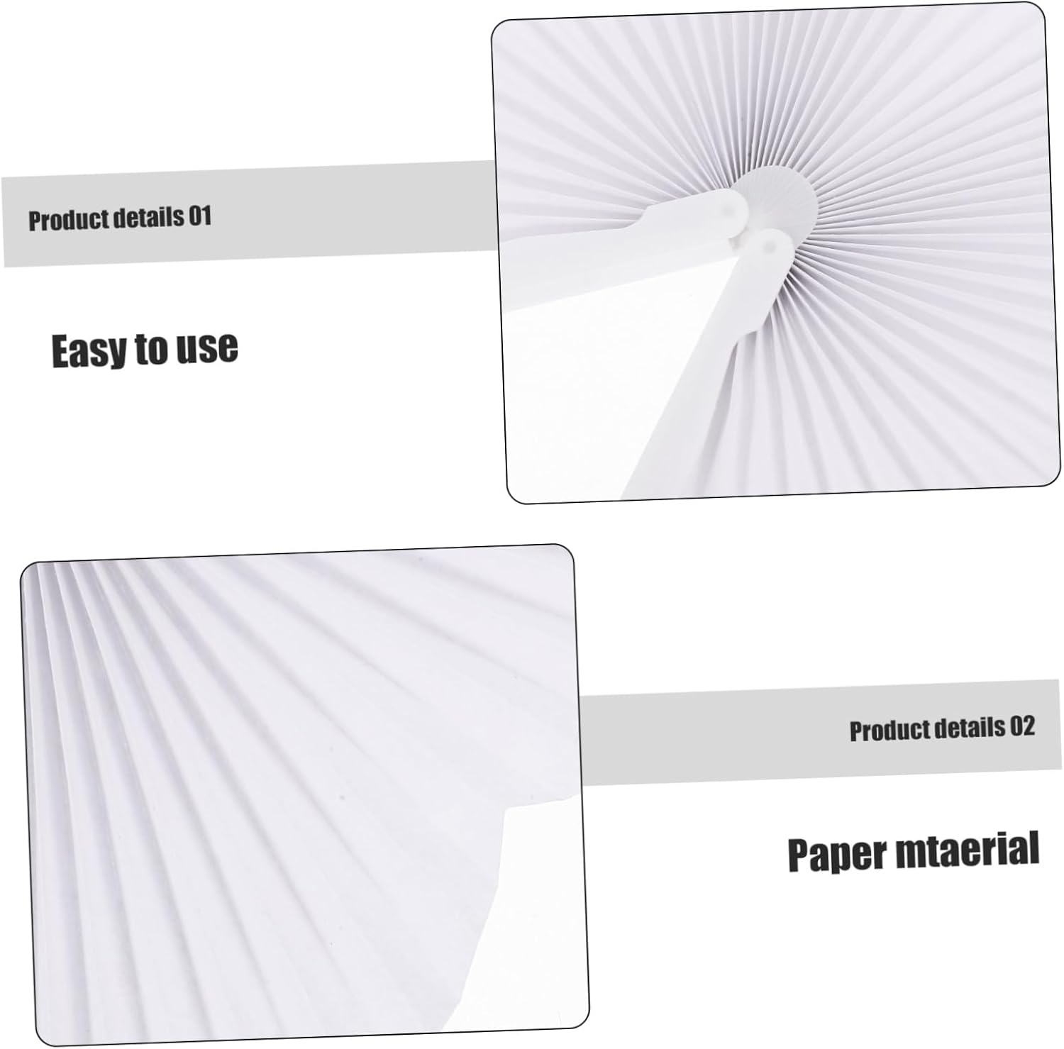 Garneck 48pcs Blank Heart Shape Folding Fans DIY Handheld Wedding Party Favors for Summer Events for Guest Cooling and Unique Photo Opportunities