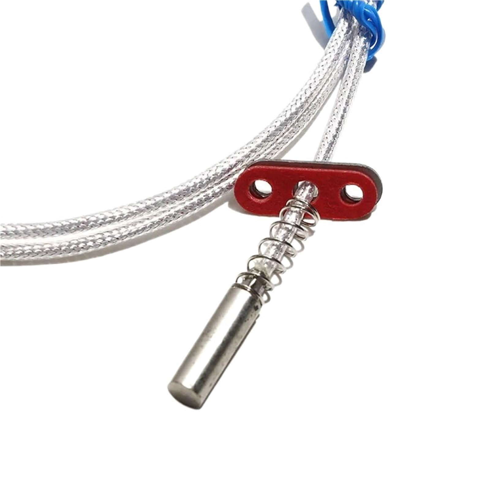 Sensore sonda temperatura resistenza termica piastra tipo PT100 Filo schermato PTFE/poliimmide placcato argento 1M-5M(16,Cable Length 4M)