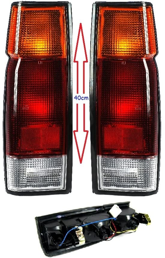 SET 2 Faro Fanale Fanalino Posteriore Per Navara D21 Pick-Up 720 King Cab da 1986 a 1996 Gruppo Ottico Sinistro Destro Stop Luce