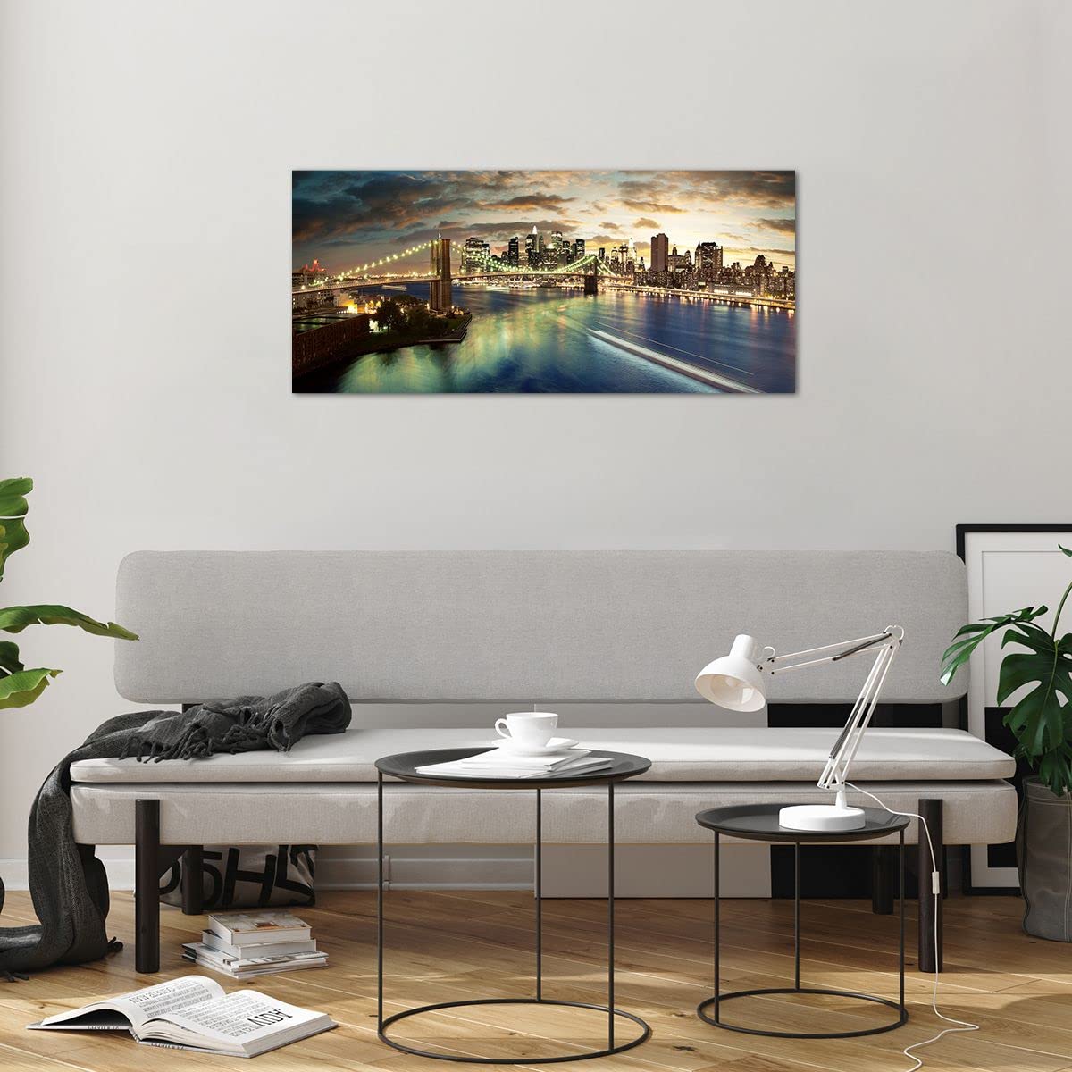 Tableau Déco Impression Sur Verre ARTTOR, 100x40cm, Paysage Marin Avec île Et Phare (thème Architecture Et Histoire)