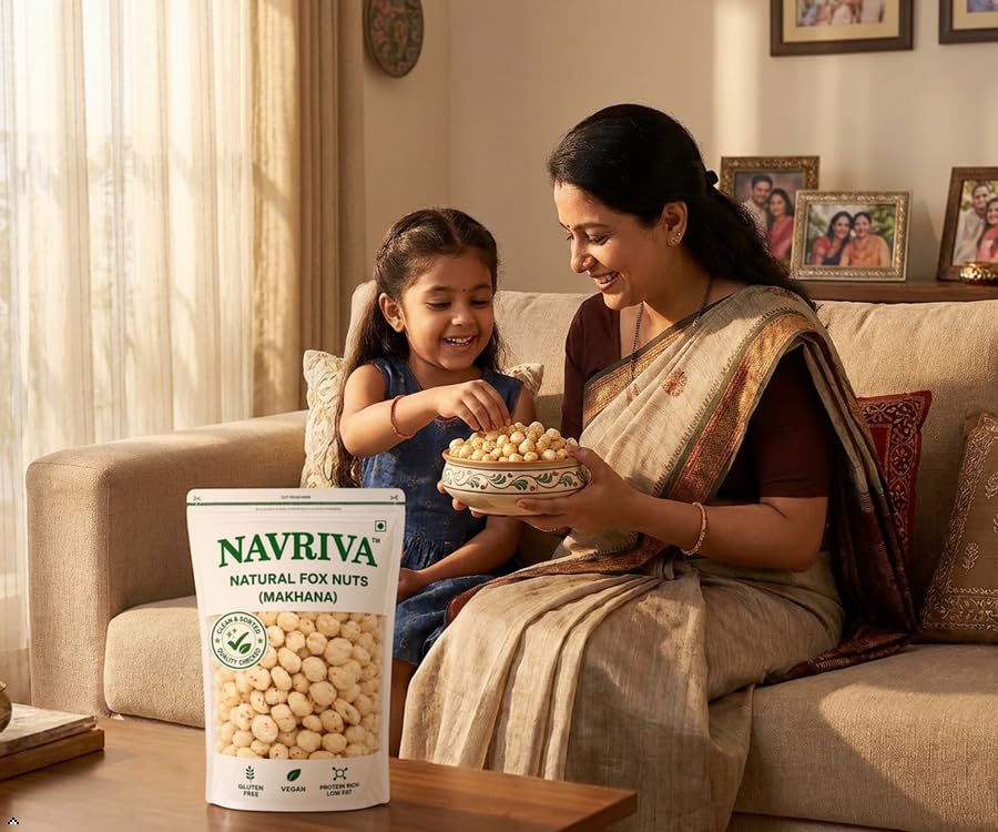 Image of Navriva Makhana 200gm|high protein| Healthy Snack |Fasting food|