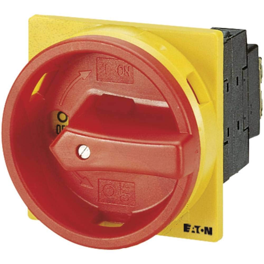 Eaton T3-1-102/EA/SVB Interruptor General, 2 Polos, 32 A, Función de Parada de Emergencia, 90°, Bloqueable en posición 0, Montaje Empotrado