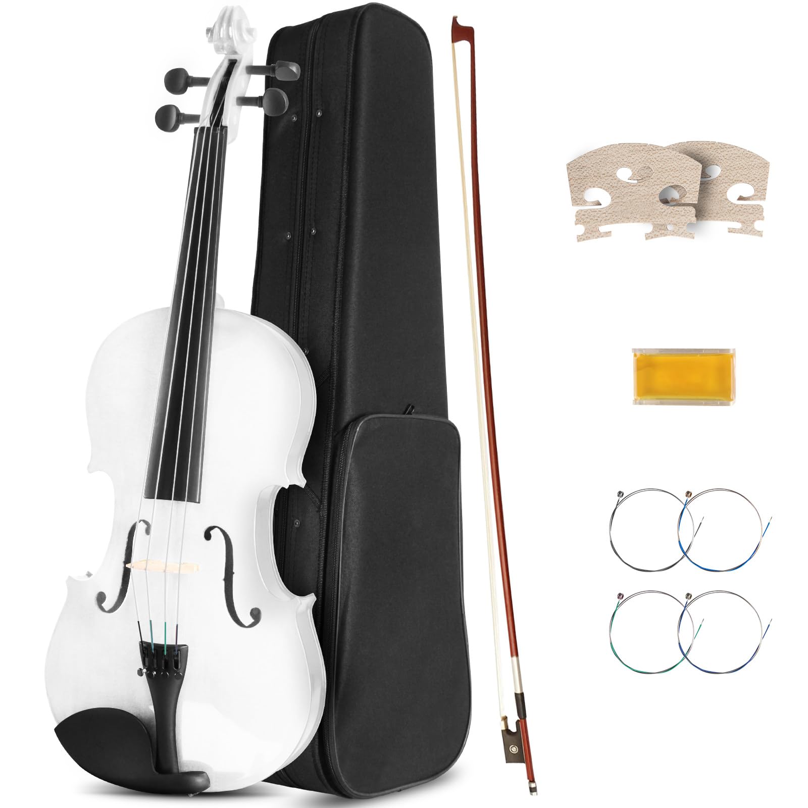 Amazon.com: Ceciliec Acoustic Viola, 16 Inch Solid Wood Viola for