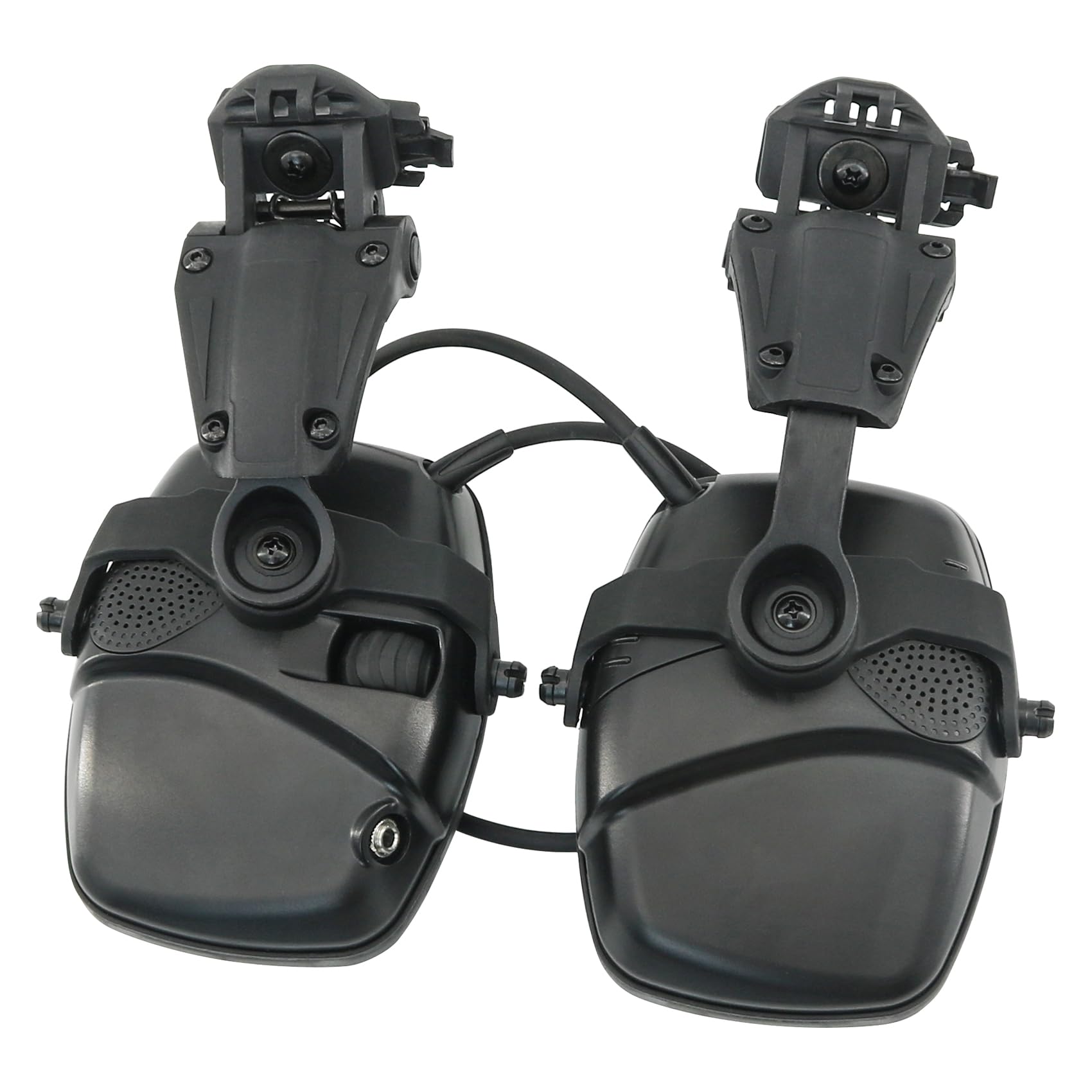 noise cancelling ear protection with gel pad and arc rail adapter