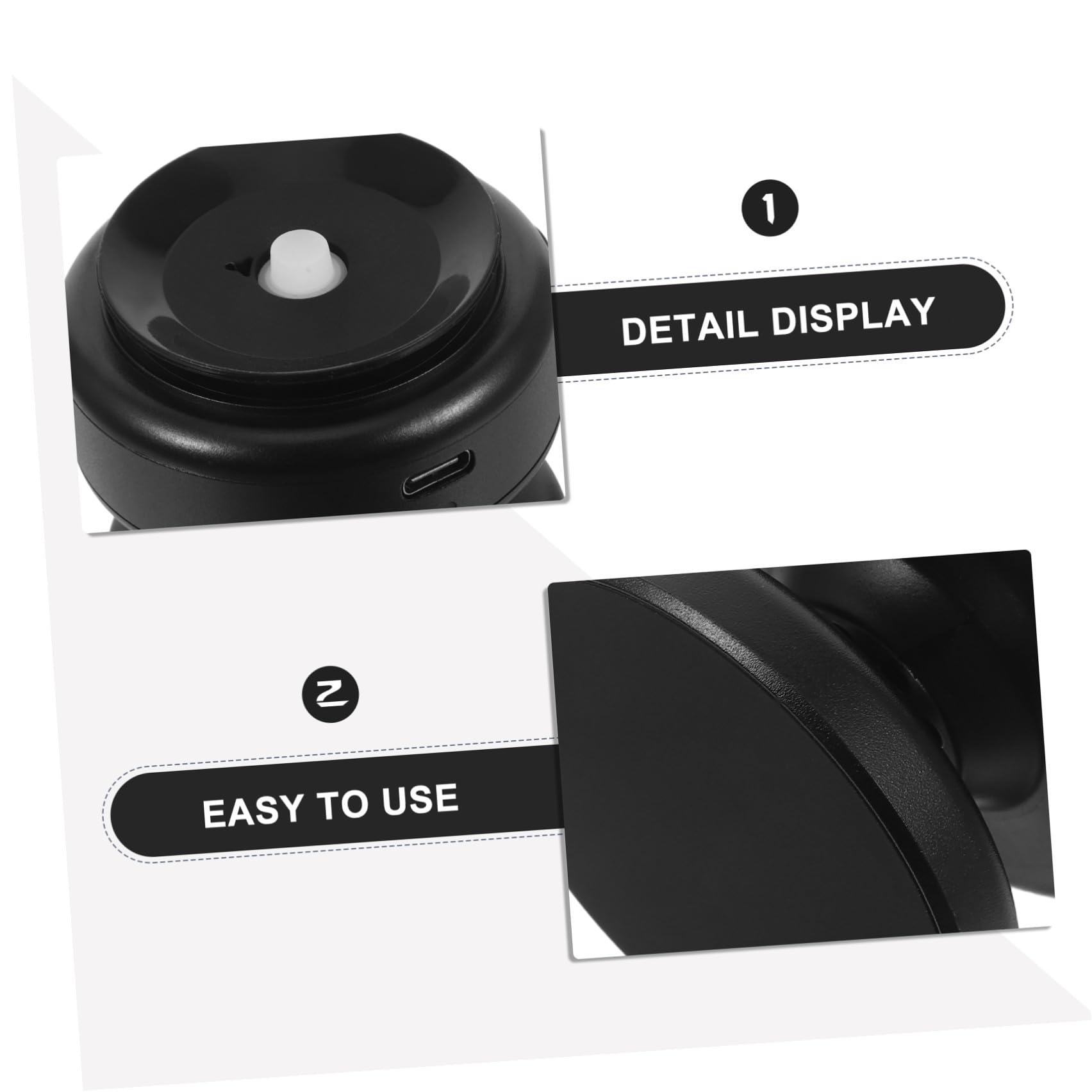 Mobestech Supporto Telefono Auto a Ventosa Multifunzione Nero in Plastica | Rotazione Multiangolo, Stabilità a Suzione, Compatibilità con Smartphone, Uso in Viaggio e Automobile