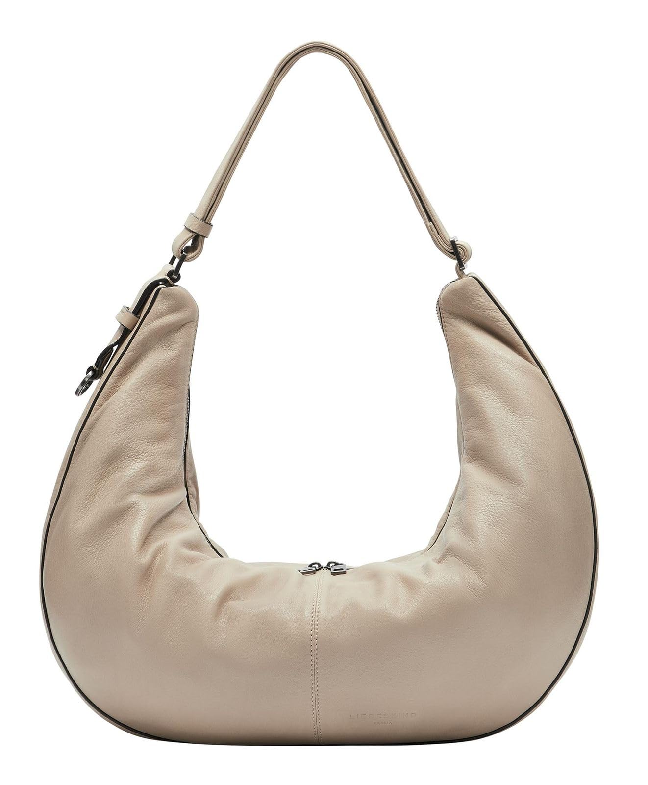 LIEBESKIND BERLIN Leather shoulder bag Moon Sheep Natural Hobo Bag Sandcastle beige