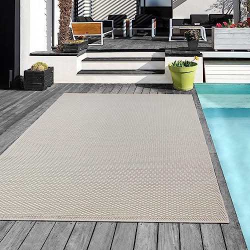 Mia´s Teppiche Tulsa - Outdoor-Teppich für Terrasse und Balkon - Wetterfest, UV-Beständig,...