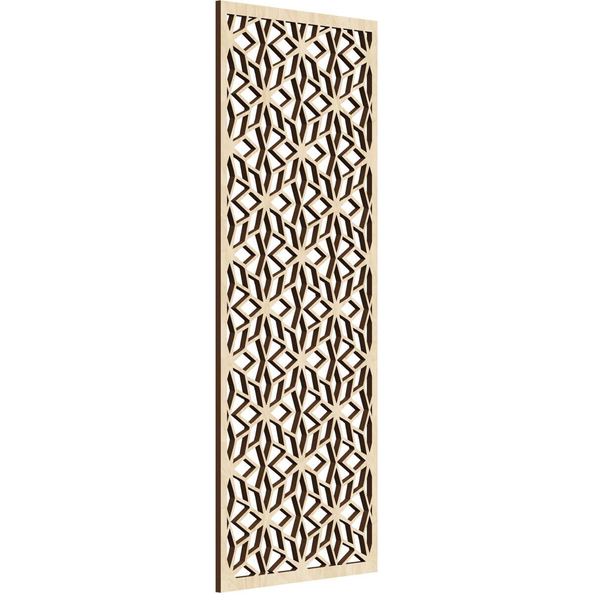 Lake Decorative Pierced Fretwork Wood Wall Panels, 11 3/8"W x 29 3/8"H x 1/4"T, Birch
