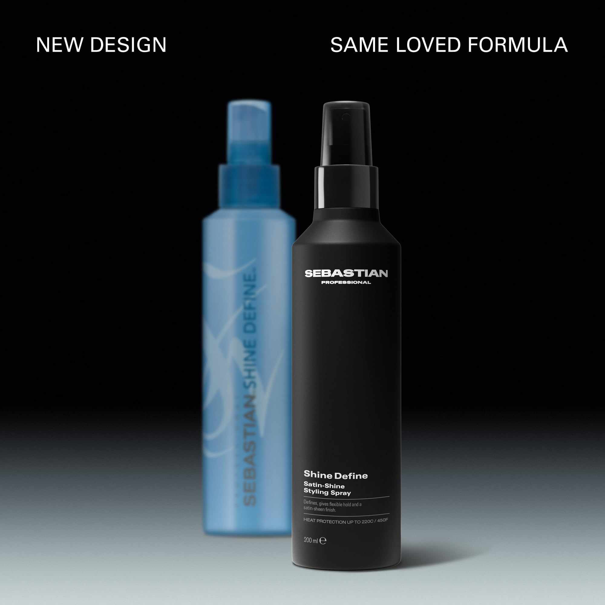 Sebastian Professional Shine Define Satin-Shine Styling Spray – Styling-Spray mit Hitzeschutz für flexiblen Halt & seidigen Glanz - Haarspray ohne Verkleben – 200 ml