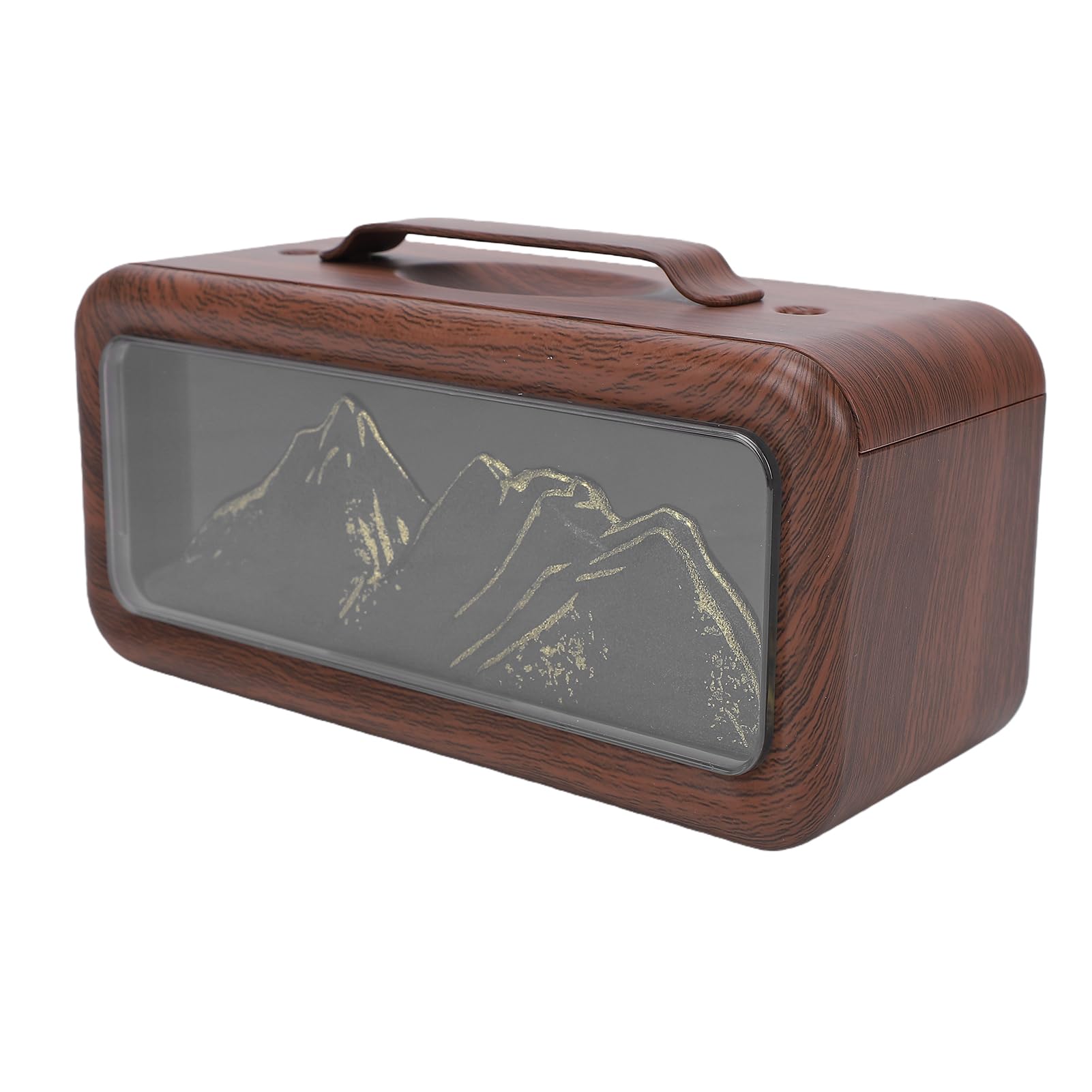 Humidificateur d'air double pulvérisation 600 ml silencieux avec diffuseur grain de bois