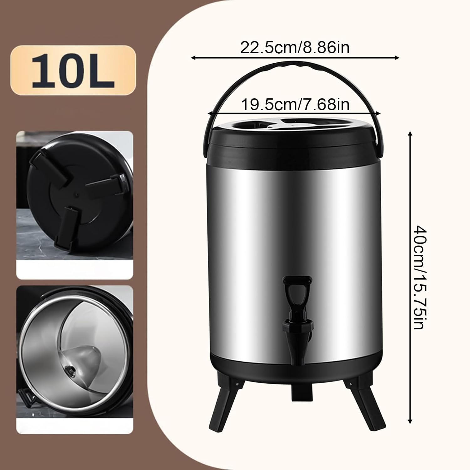 パーティー用飲料ディスペンサー - 持ち運び可能断熱ウォーターディスペンサー - キャンプ キッチン用品 冷蔵トラック 冬季 作業場