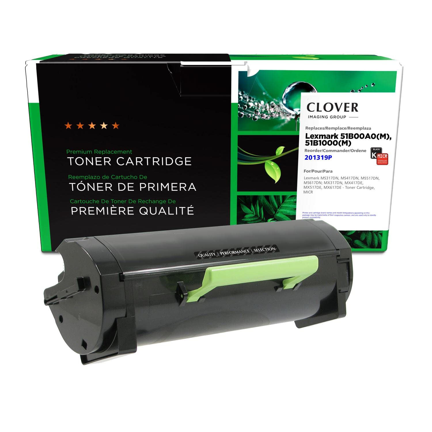 Cartouche MICR Clover Lexmark MS317 MX317 pour l'édition de documents - 5