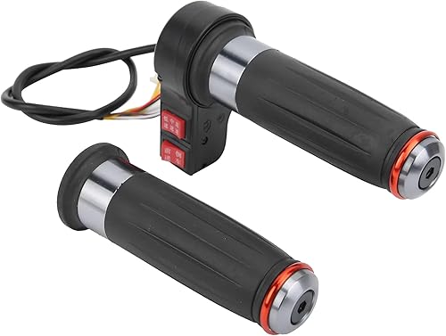 Miniatura 1 de Acelerador de agarre de acelerador de velocidad de 3 velocidades, par de empuñaduras de acelerador de bicicleta eléctricas, mango universal de