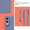 YATWIN Silicone Case for Samsung Galaxy S25 FE 4G, Soft-Touch, Shockproof, DustProof, Antiskid Phone Cover for Samsung Galaxy S25 FE - Lavender Grey gallery image